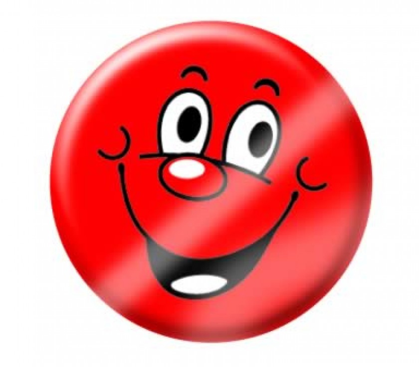 Red Happy Smiley Face