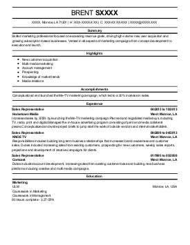 Resume Currently Attending College