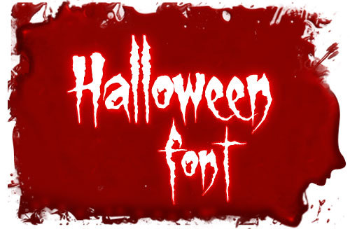 11 Halloween Script Font Images