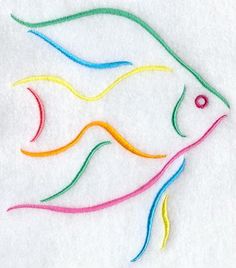 Simple Embroidery Designs Fish