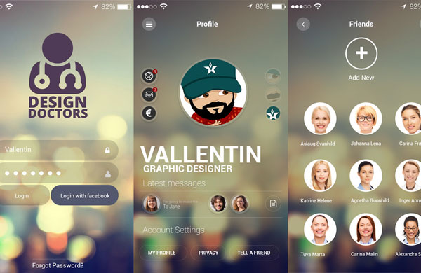 Social App UI Design Social App UI Design