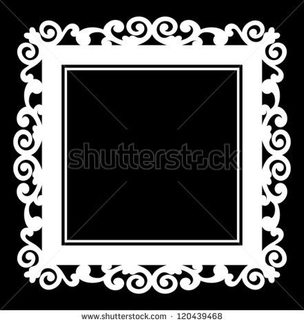 Square Victorian Frames Vector