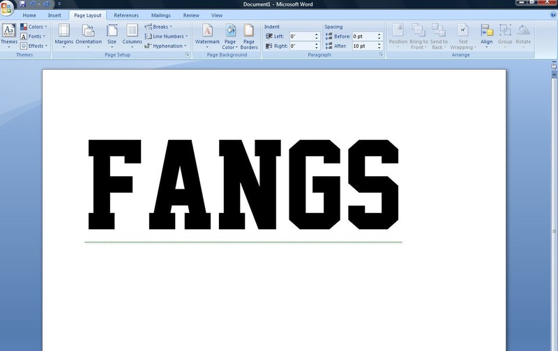 Stencil Font On Microsoft Word