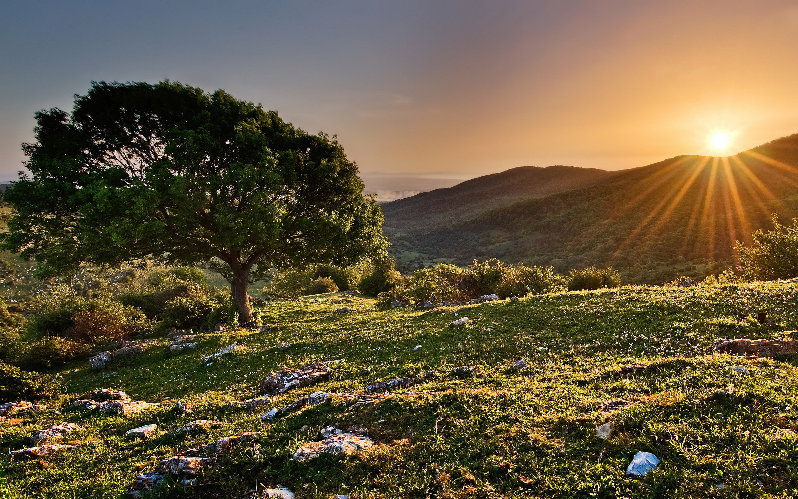 Sunset Mountain Landscapes