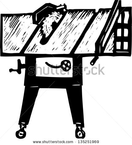 Table Saw Clip Art Black and White