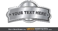 Metal Free Vector Art Banners