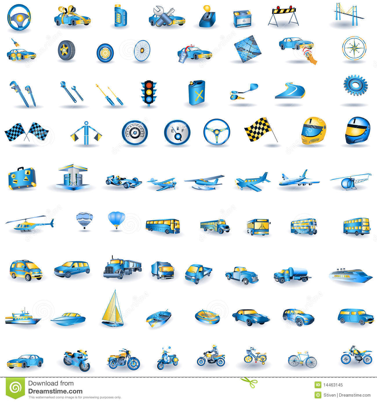 Transportation Icon Light Blue