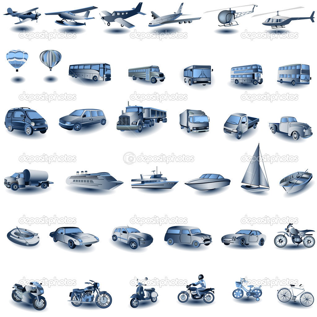 Transportation Planning Icons