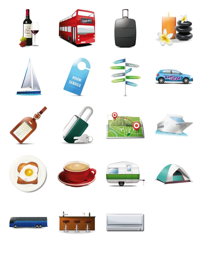 Travel Icons Free Download