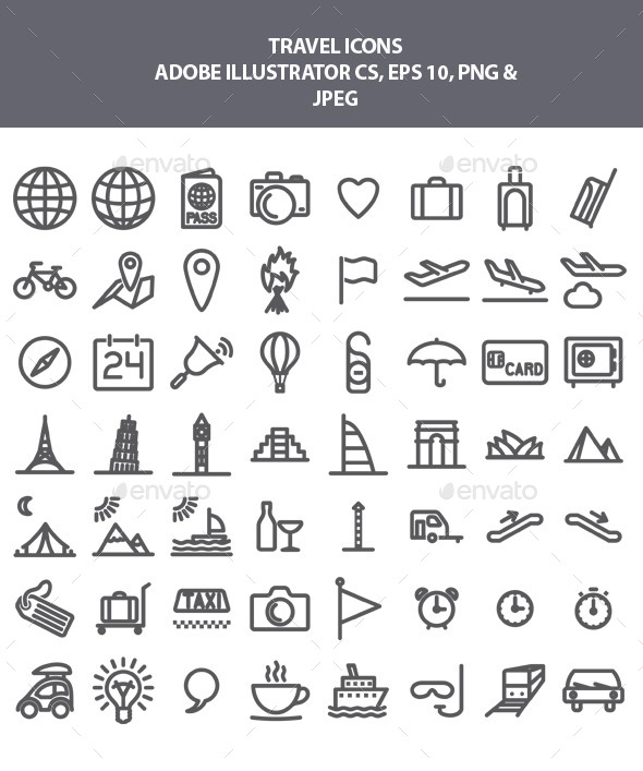 13 Misc Travel Icon Images