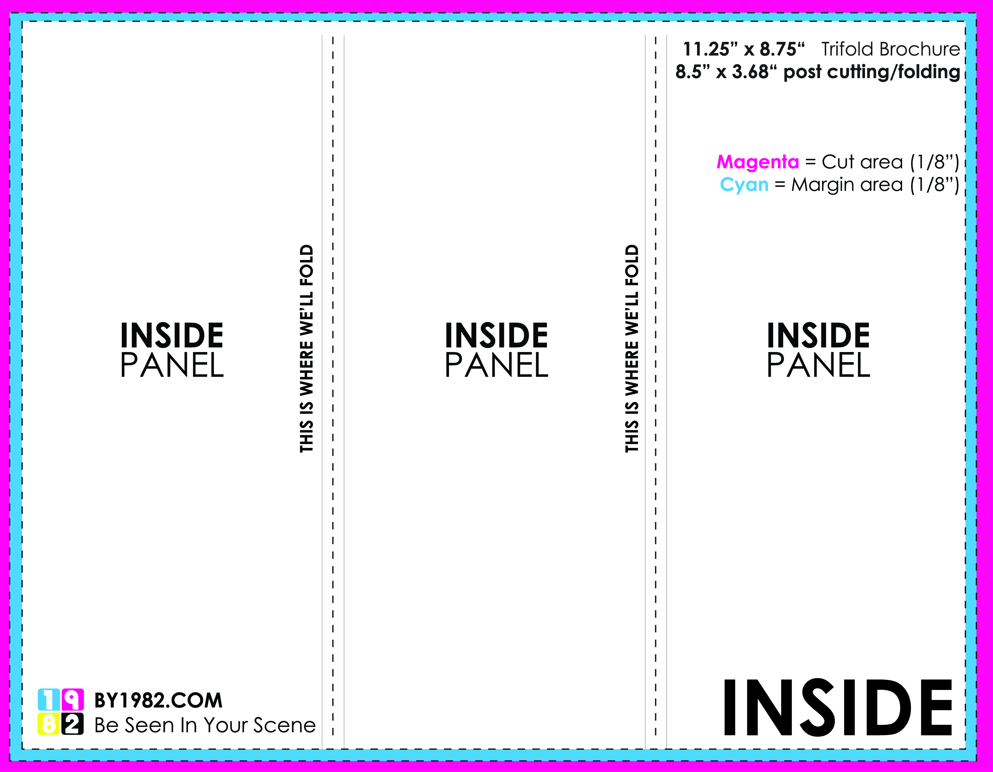 20 Tri-Fold Brochure PSD Template Images - Tri-Fold Brochure Throughout 6 Panel Brochure Template