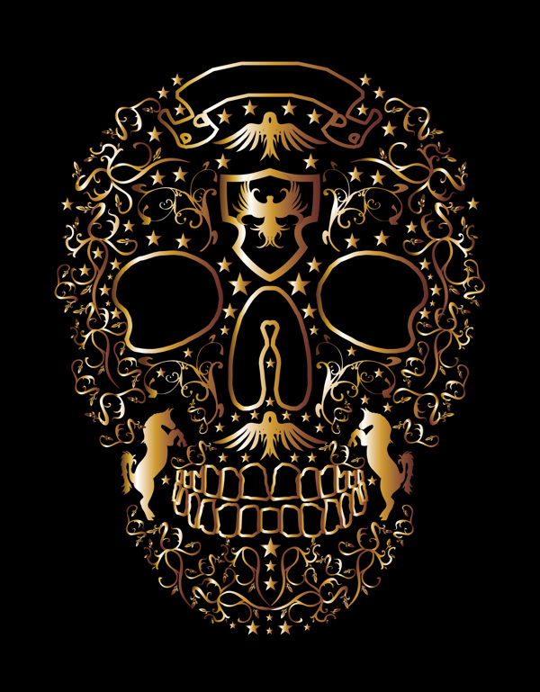 Tribal Skull Vector Art