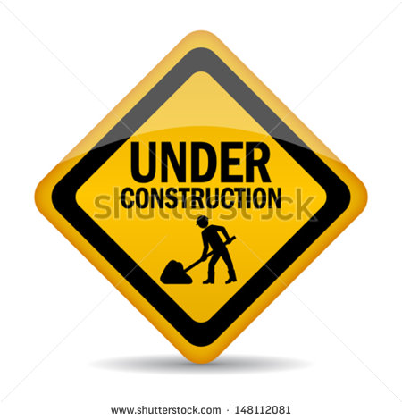 Under Construction Sign Vector