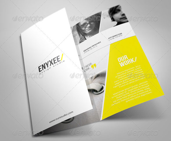 Unique Tri-Fold Brochure Template