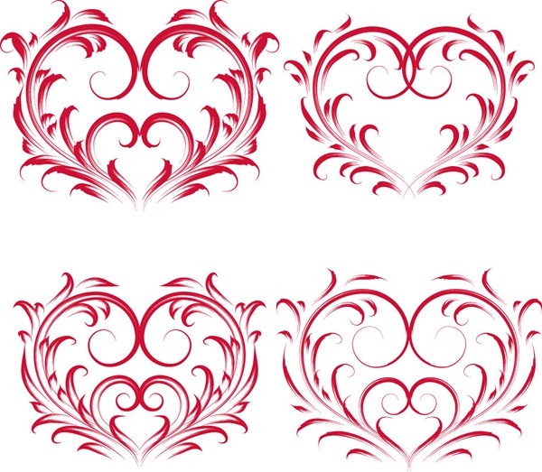 Valentine Heart Clip Art Vector Valentine Heart Clip Art Vector