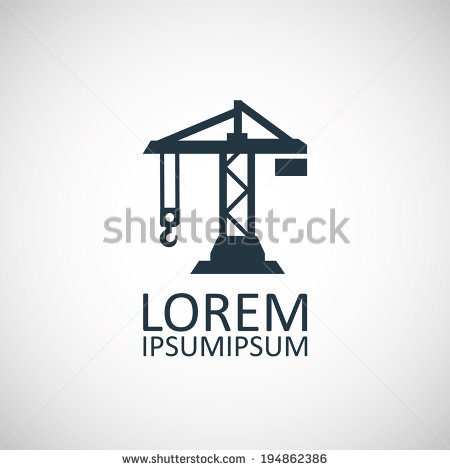Vector Construction Crane Icon Vector Construction Crane Icon