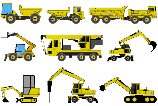 Vector Construction Machines