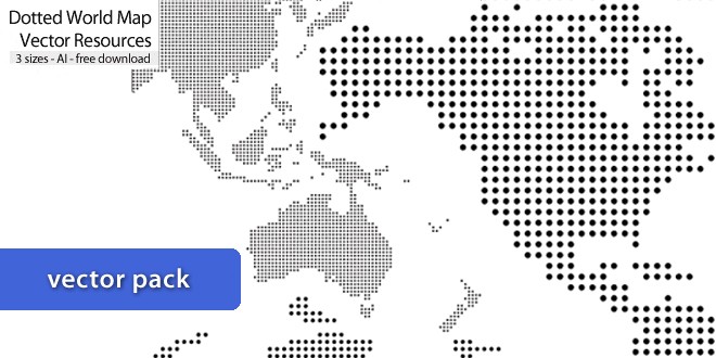 Vector Dotted World Map Vector Dotted World Map