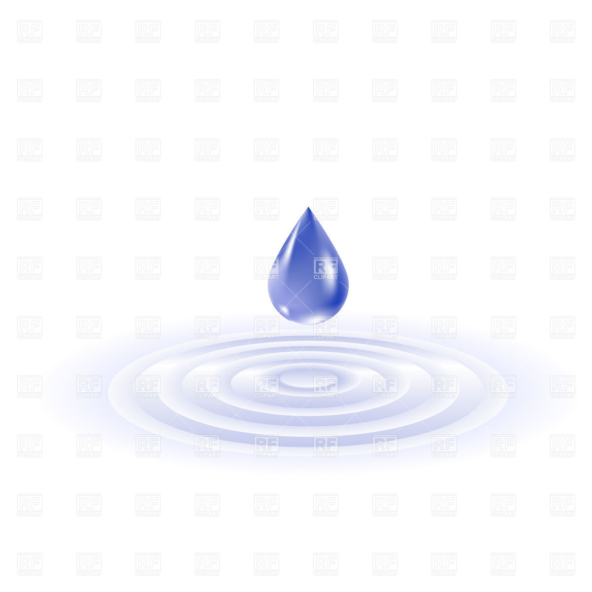 Vector Water Ripple Clip Art