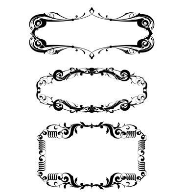 Victorian Borders Vector Free