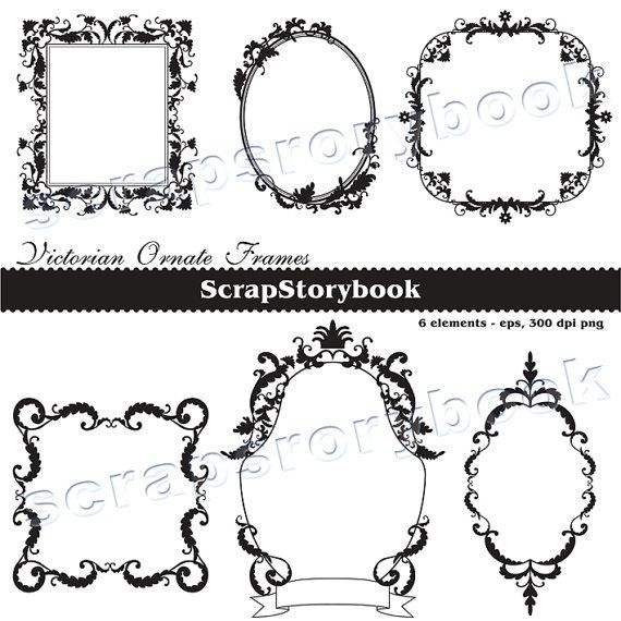 Victorian Ornate Vector Frames