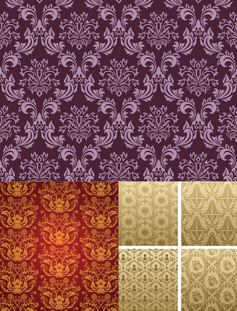 Victorian Seamless Vector Patterns