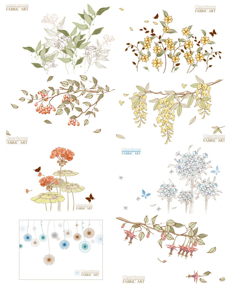 16 Vintage Flower Vector Art Images