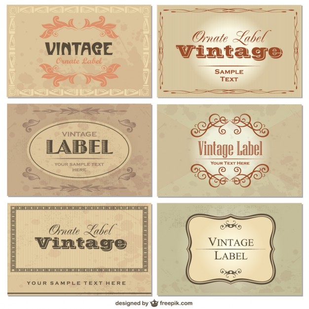 Vintage Labels Free Download Vectors