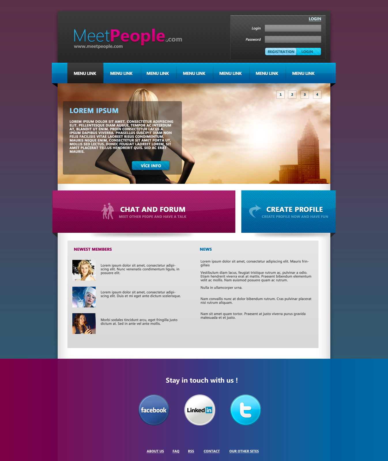 Web PSD Template