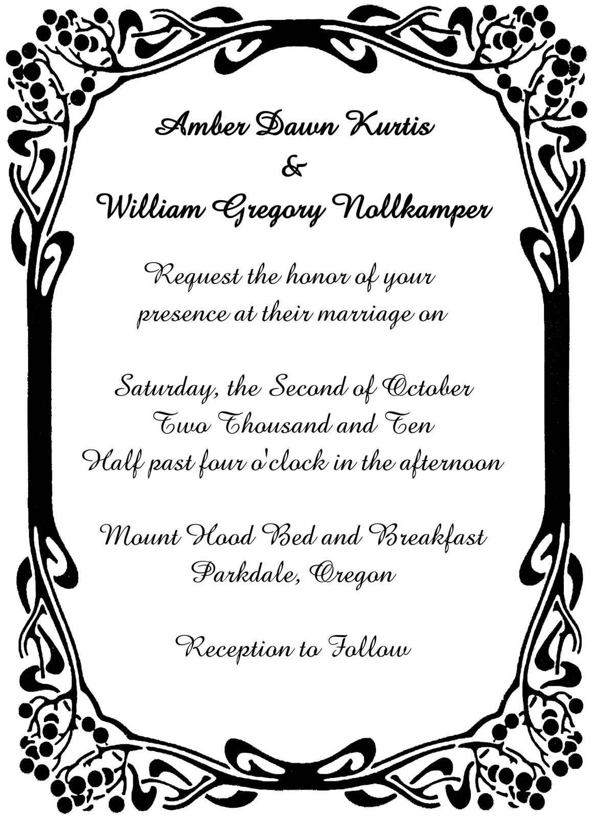 Wedding Invitations Border Designs