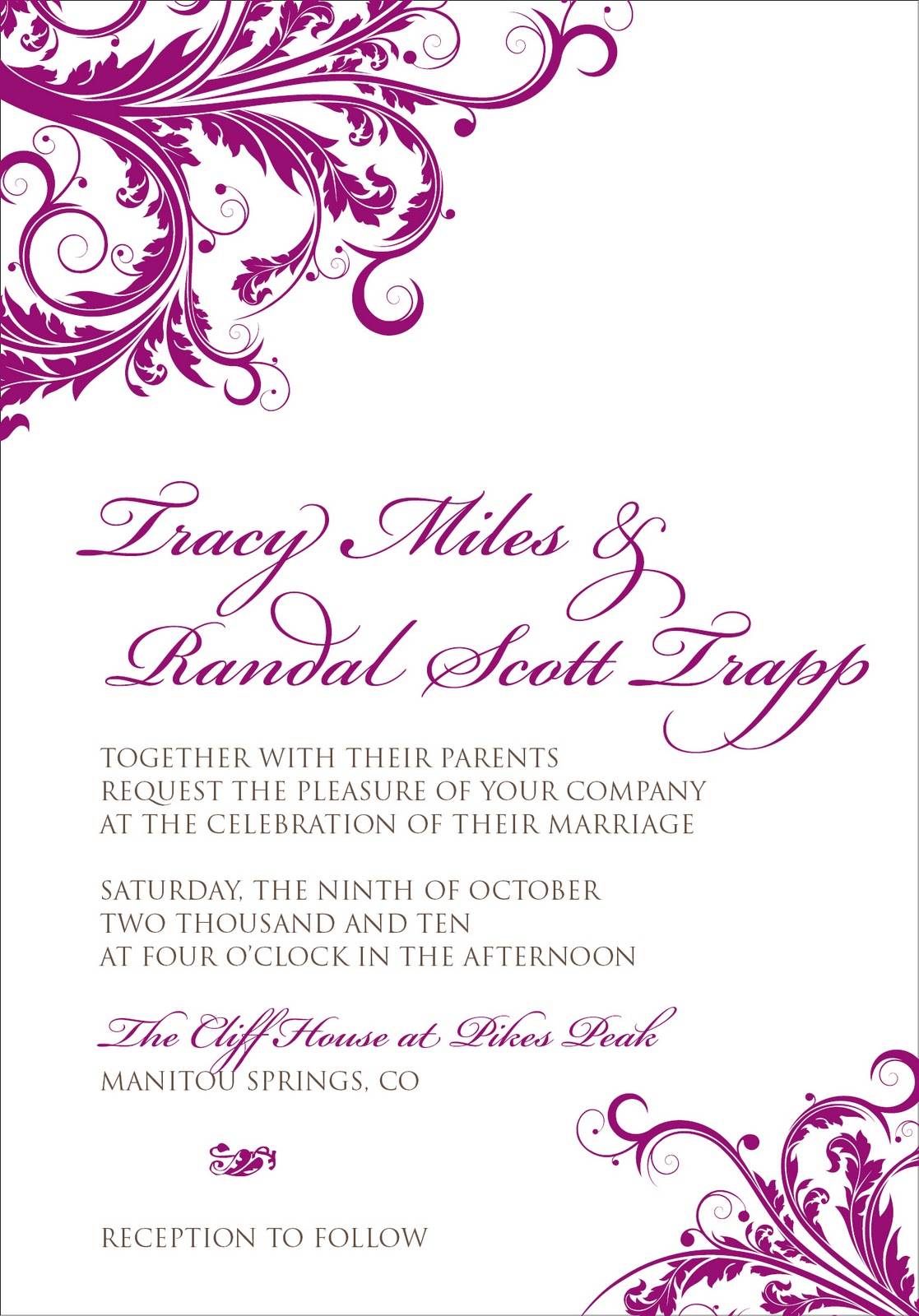 Wedding Invitations Border Designs