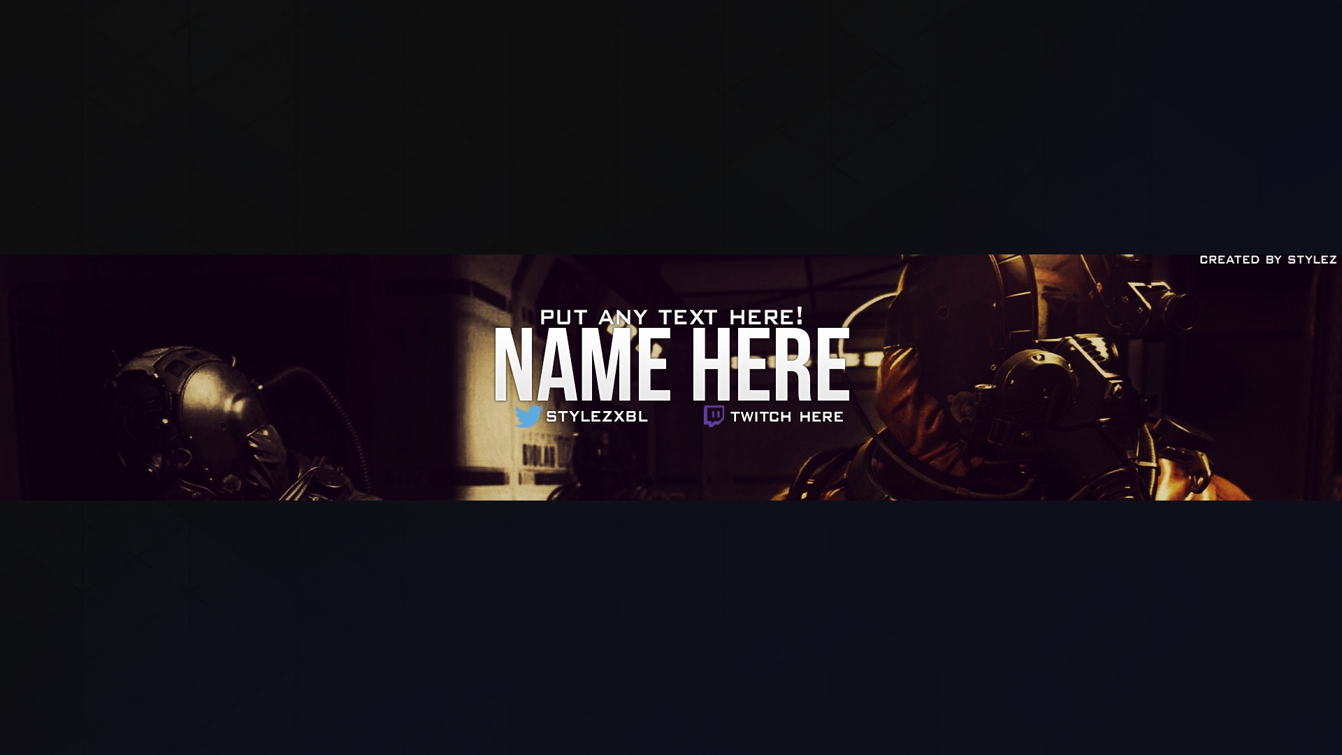 YouTube Channel Art Template