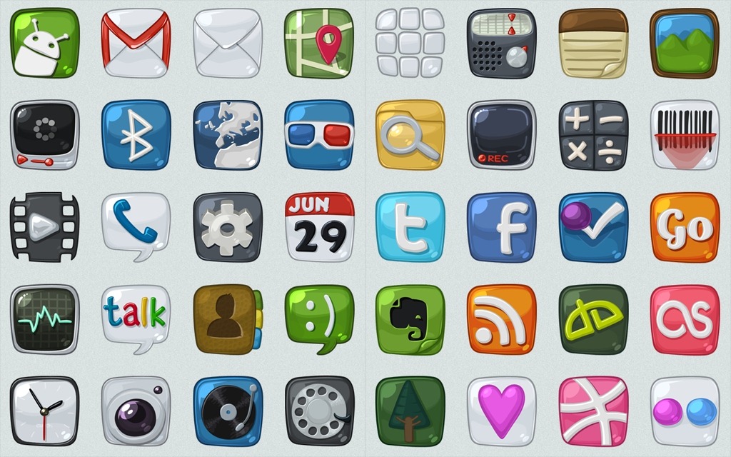 16 Free Icon Sets Android Images