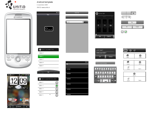 Android Phone Design Template