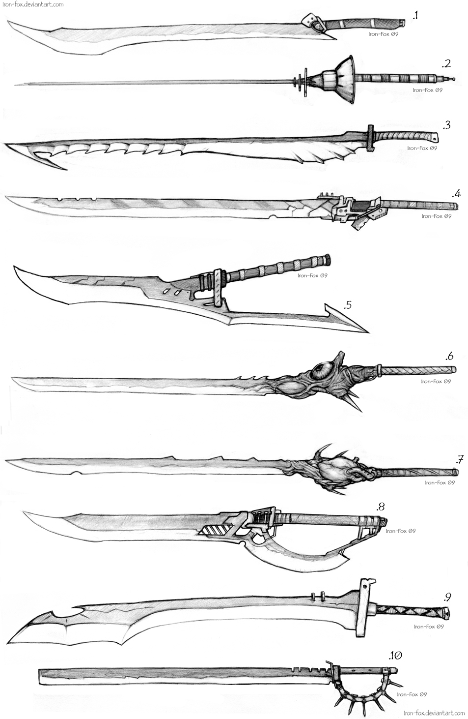 Anime Sword Designs