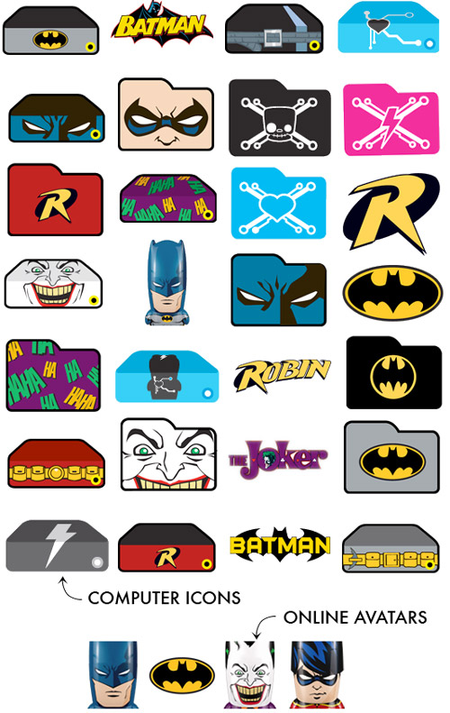 9 Batman Cool Folder Icons Images