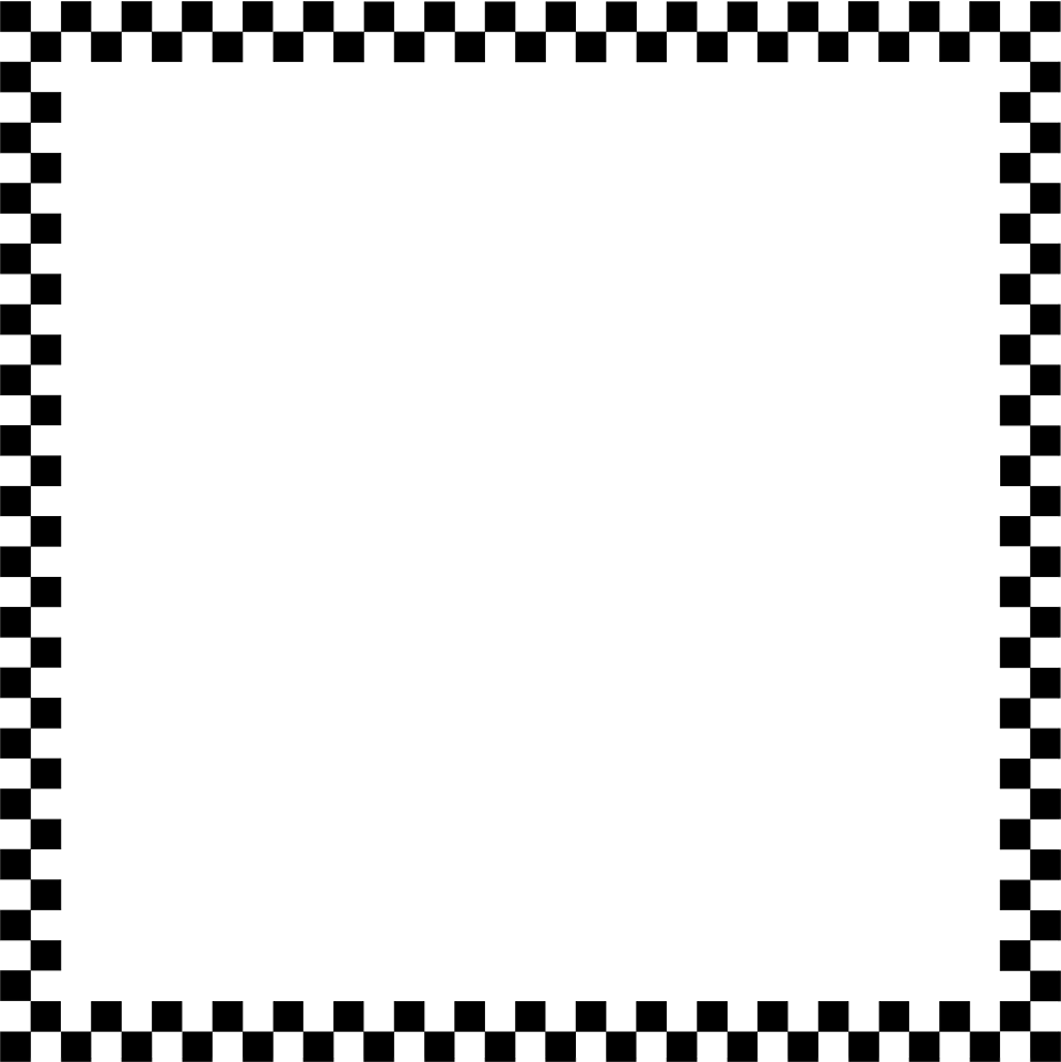 Black and White Checkered Border Clip Art