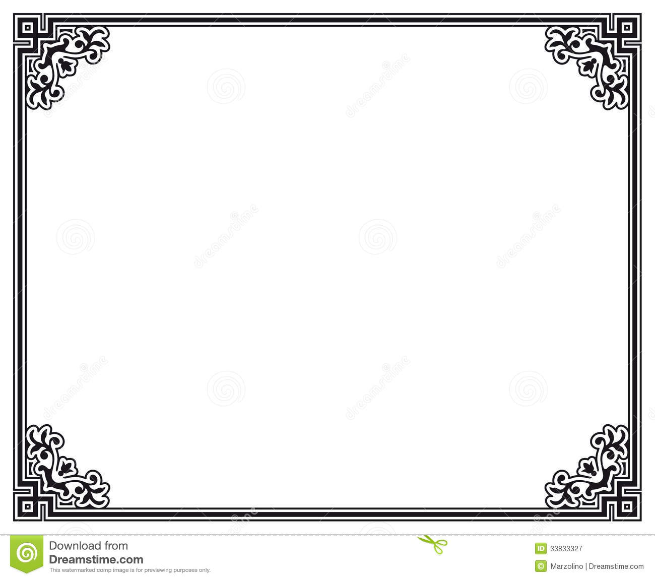 Black and White Frame Vector