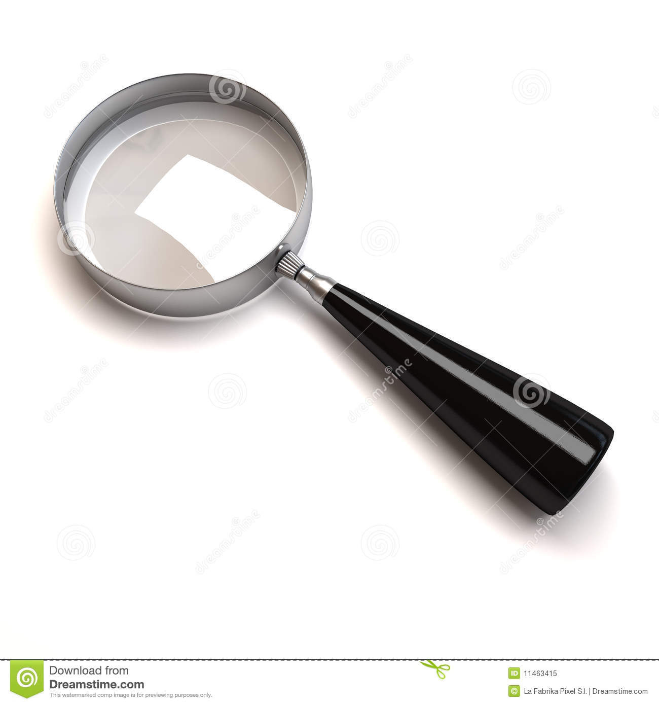 Black and White Magnifying Glass