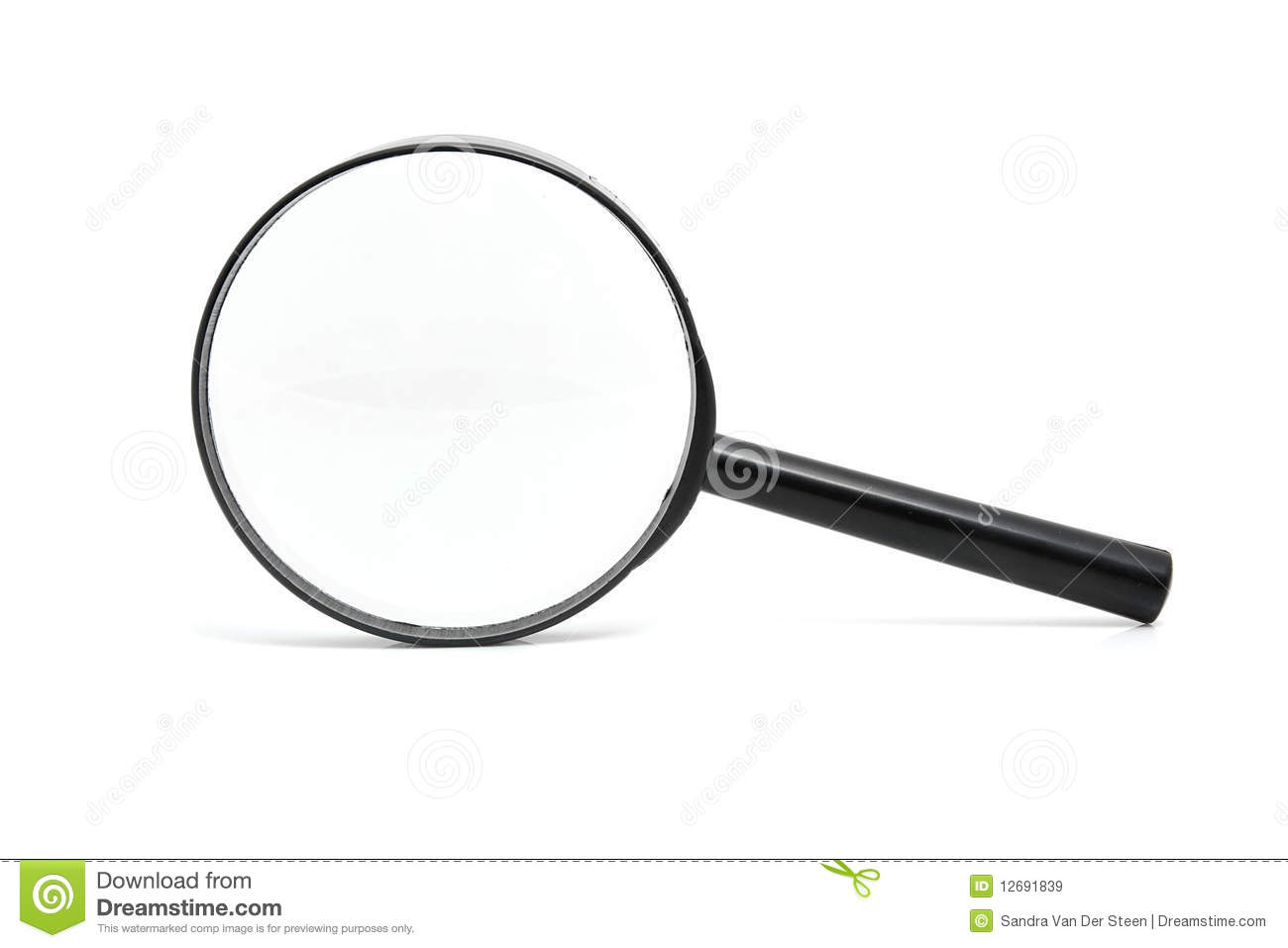 Black and White Magnifying Glass
