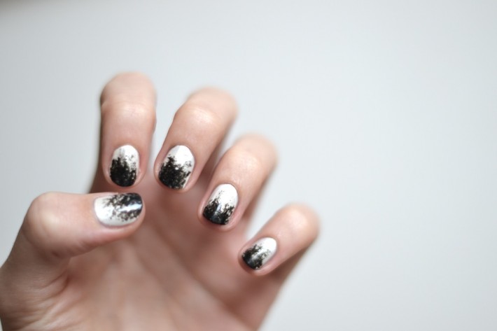 Black and White Nails