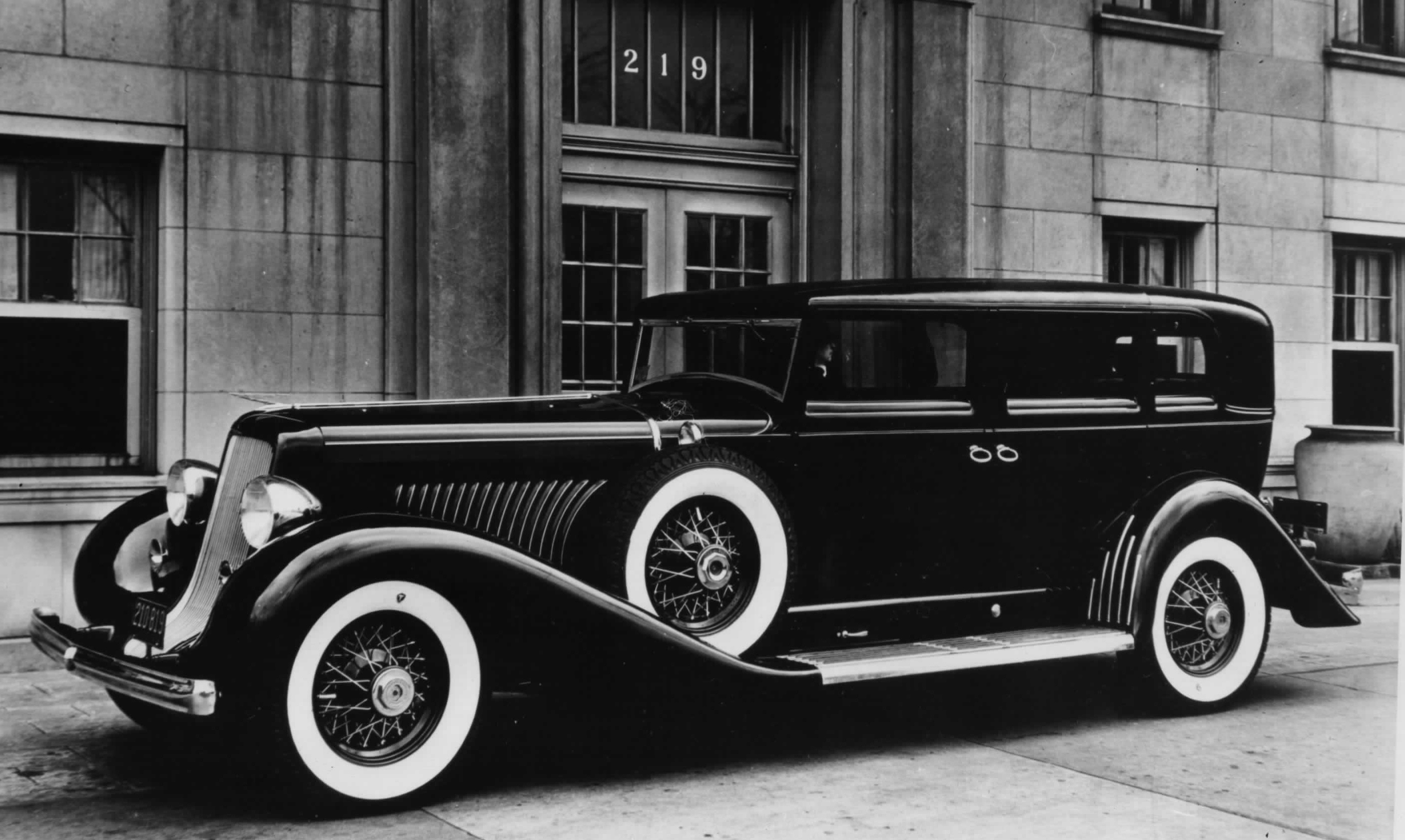 Black and White Old Classic Cars