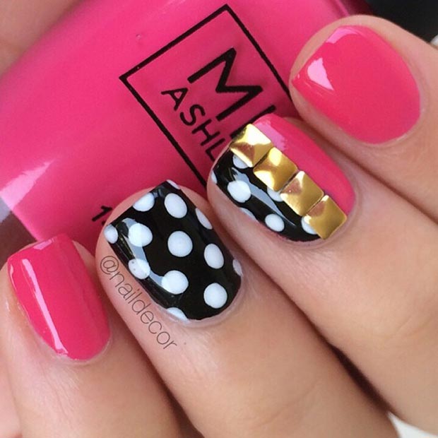 Black Short Nail Designs