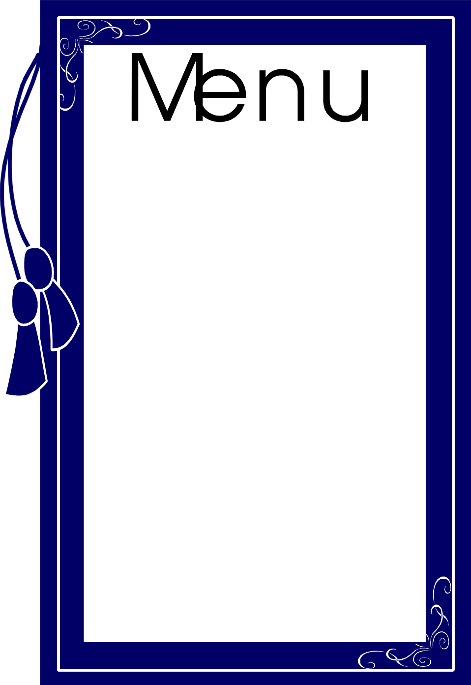 Blank Food Menu Templates Free Blank Food Menu Templates Free