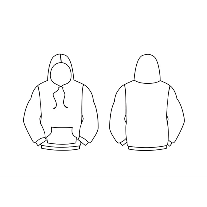 Blank Hoodie Design Template