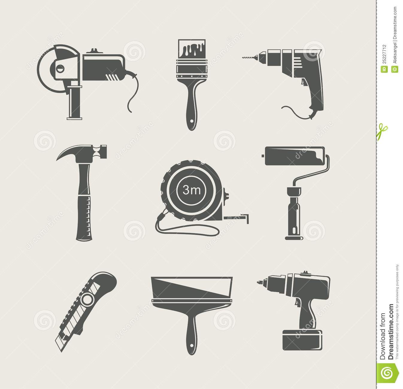 Building Construction Tools Icons