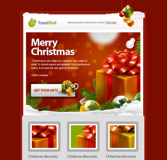 Business Christmas Email Template