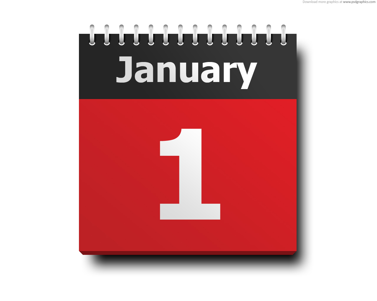 Calendar Icon January 1