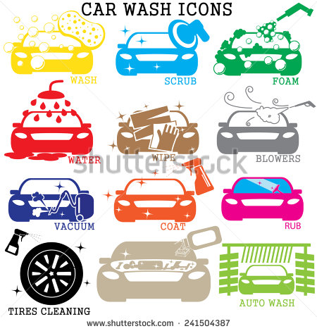 Car Wash Vector Art