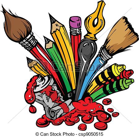 Cartoon Art Supplies